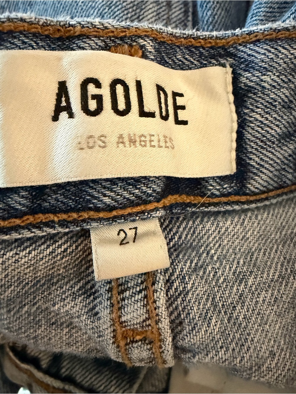 Agolde Women’s Medium Wash Wide Leg Denim Jeans Size 27 - Picture 2 of 9